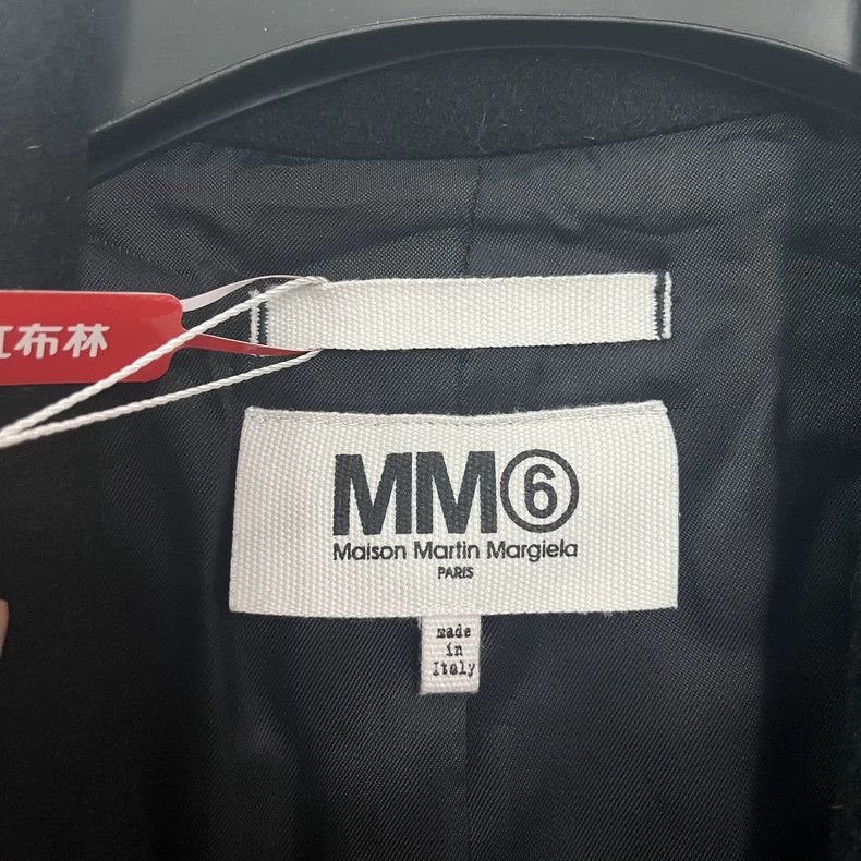 Maison Margiela MM6 Maison Margiela Black Double-Breasted Coat - dmc Size M / US 6-8 / IT 42-44 - 3 Thumbnail