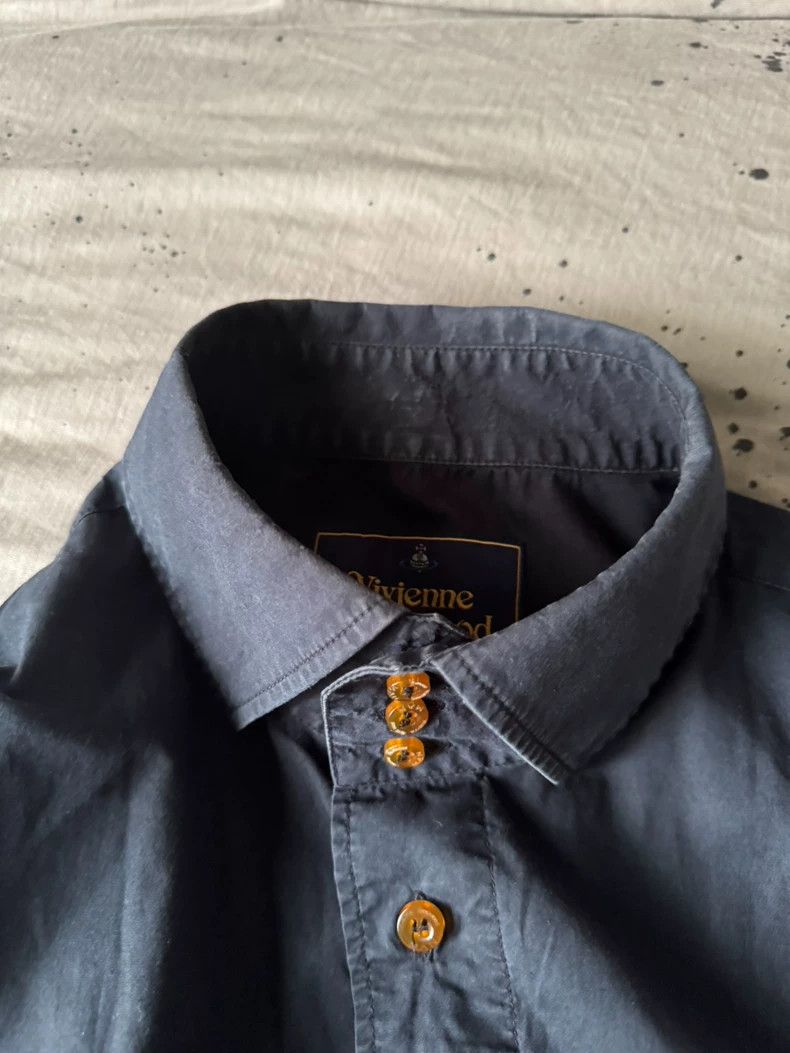 Vivienne Westwood Vivienne Westwood Black Court Collar Shirt - dmc Size M / US 6-8 / IT 42-44 - 6 Thumbnail