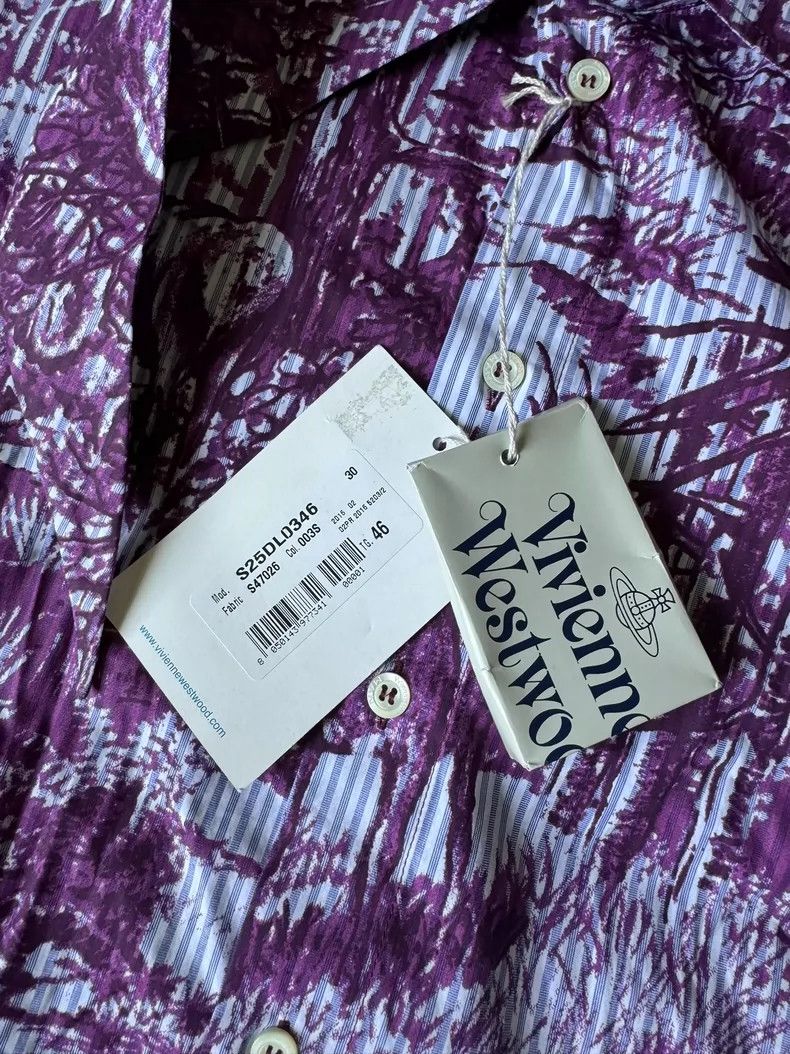 Vivienne Westwood Vivienne Westwood Archive Purple Print Shirt - dmc Size M / US 6-8 / IT 42-44 - 5 Thumbnail