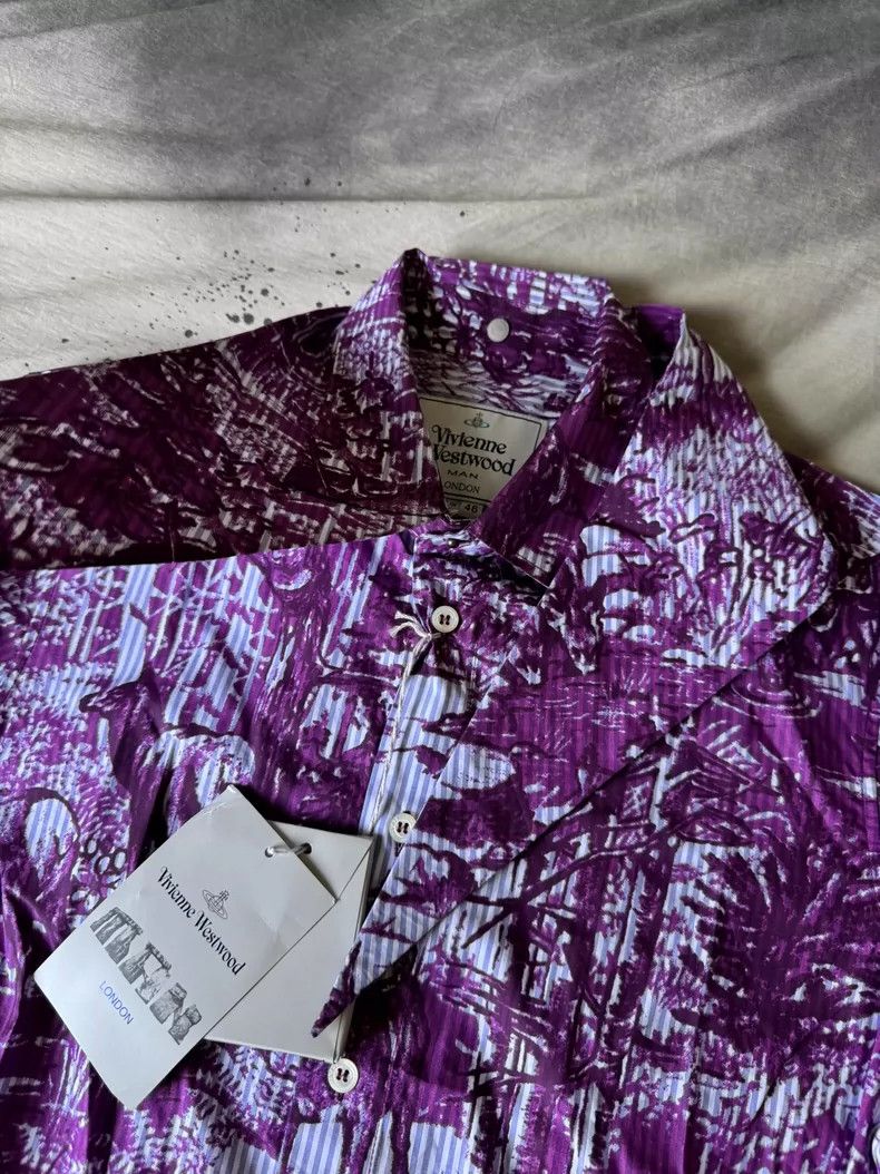 Vivienne Westwood Vivienne Westwood Archive Purple Print Shirt - dmc Size M / US 6-8 / IT 42-44 - 3 Thumbnail