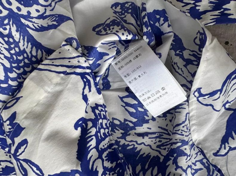 Vivienne Westwood Vivienne Westwood Blue Floral Curved Shirt - dmc Size M / US 6-8 / IT 42-44 - 7 Thumbnail