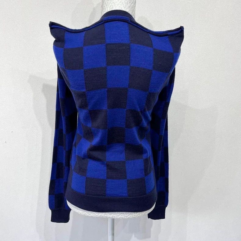 Comme des Garcons COMME des GARCONS Checkerboard Deformed Sweater - dmc Size M / US 6-8 / IT 42-44 - 2 Thumbnail