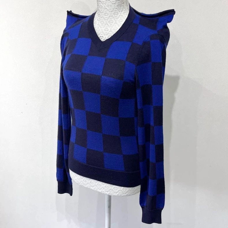 Comme des Garcons COMME des GARCONS Checkerboard Deformed Sweater - dmc Size M / US 6-8 / IT 42-44 - 3 Thumbnail