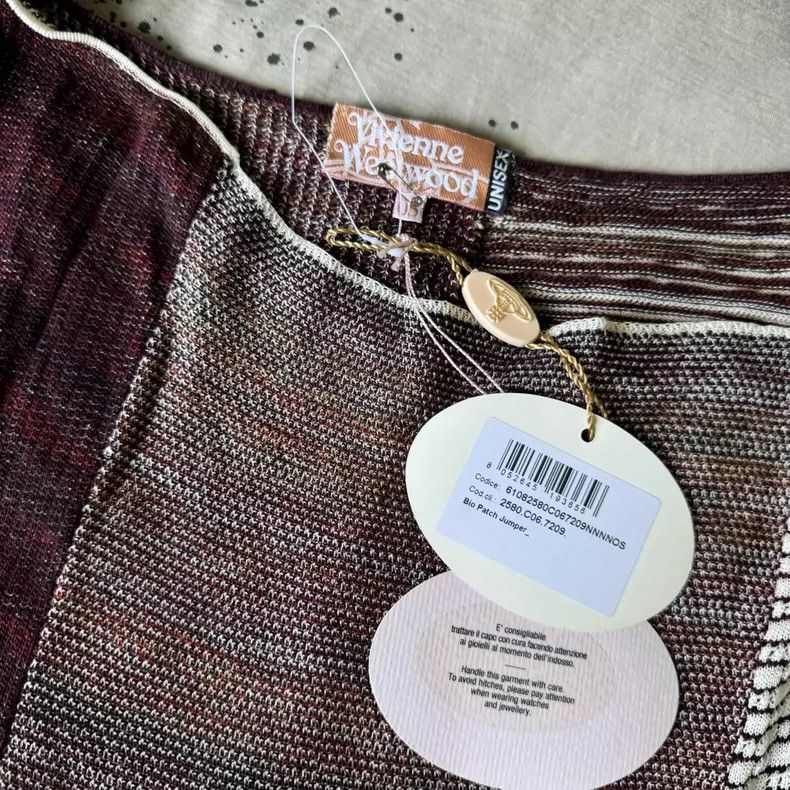 Vivienne Westwood Vivienne Westwood Asymmetric Patchwork Knit Sweater - dmc Size M / US 6-8 / IT 42-44 - 3 Thumbnail