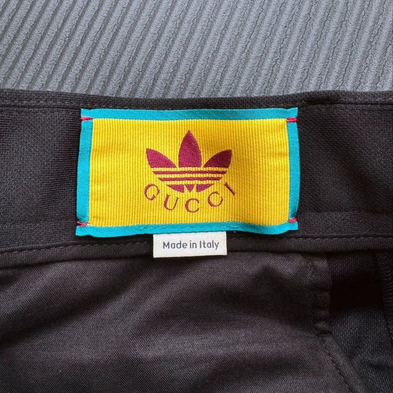Gucci Gucci x Adidas collaborative straight-leg embroidered sports shorts - dmc Size 28" / US 6 / IT 42 - 7 Thumbnail