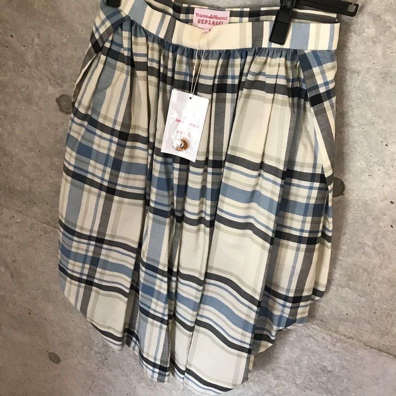 Vivienne Westwood Vivienne Westwood Blue White Plaid Skirt - dmc Size 26" / US 2 / IT 38 - 2 Thumbnail