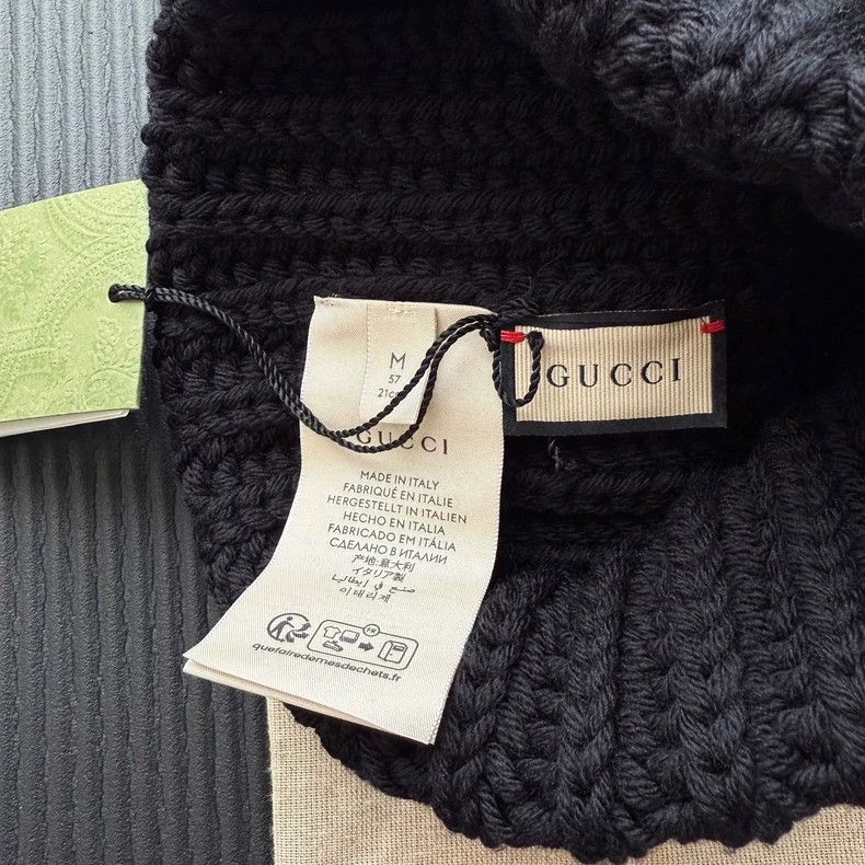 Gucci GUCCI 23FW Thick Wool Knit Beanie - dmc Size ONE SIZE - 6 Thumbnail