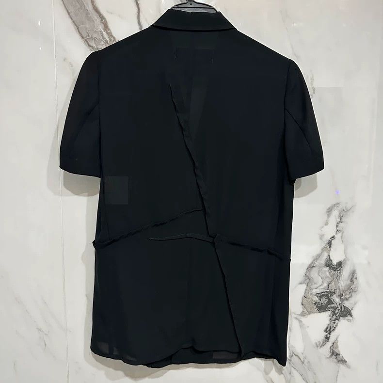Comme des Garcons Tricot Comme Des Garcons Black Short Sleeve Shirt - dmc Size S / US 4 / IT 40 - 6 Thumbnail