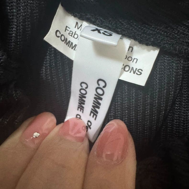 Comme des Garcons CDG COMME Black Midi Skirt - dmc Size 24" / US 00 / IT 34 - 2 Thumbnail