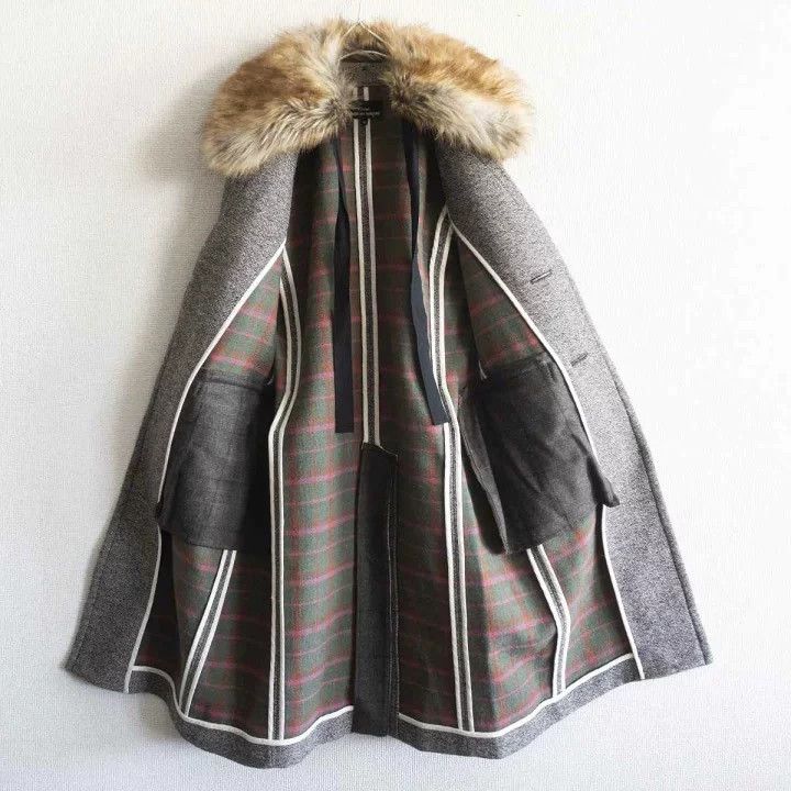 Comme des Garcons Comme des Garcons 2017AW Fur Collar Wool Coat - dmc Size M / US 6-8 / IT 42-44 - 3 Thumbnail