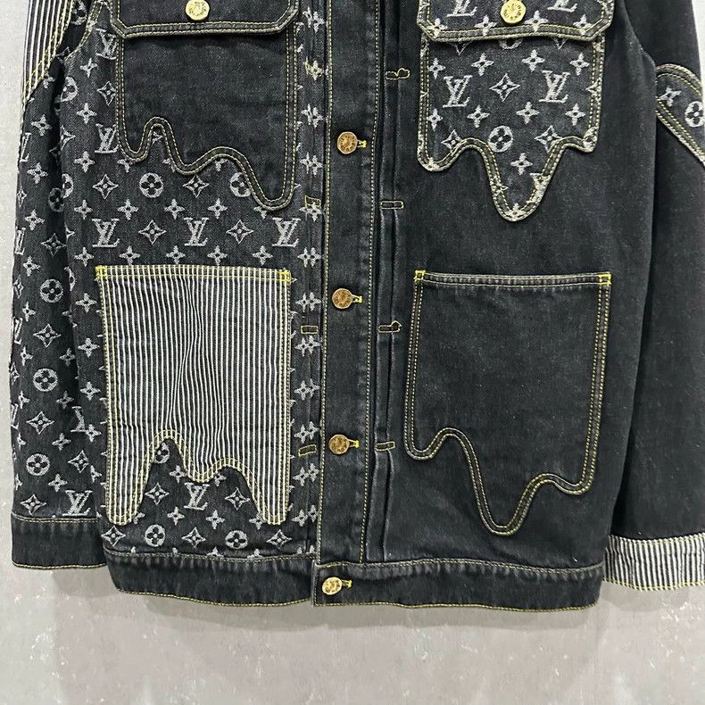 Louis Vuitton Louis Vuitton Nigo Denim Jacket - dmc Size M / US 6-8 / IT 42-44 - 3 Thumbnail