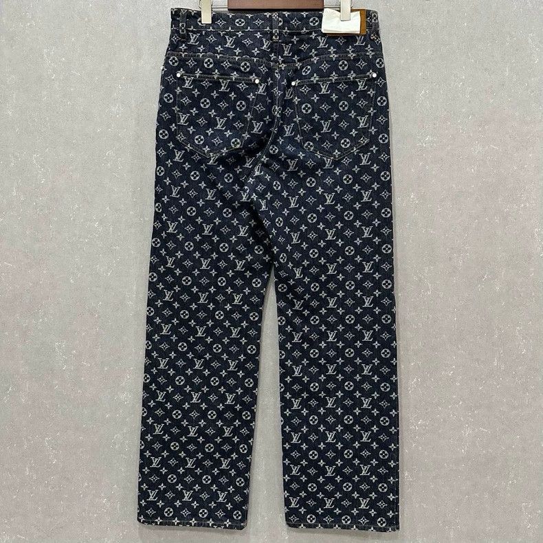Louis Vuitton Louis Vuitton Monogram Logo Jeans - dmc Size 28" / US 6 / IT 42 - 2 Thumbnail