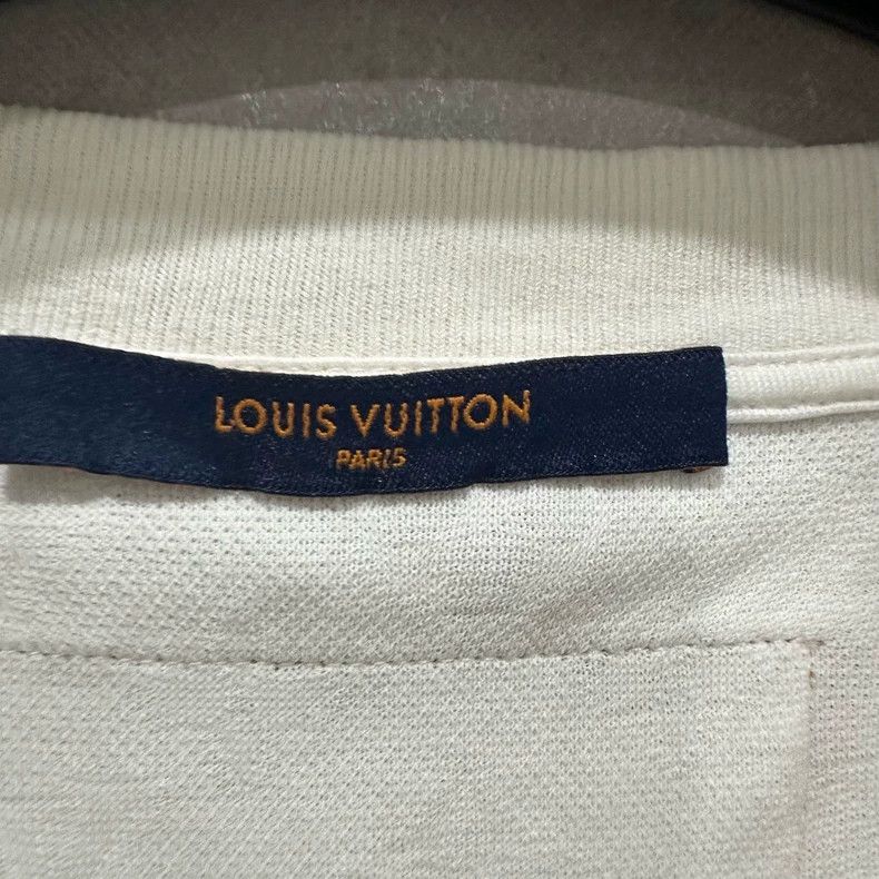 Louis Vuitton Louis Vuitton White Logo Seafood Beaded T-Shirt - dmc Size M / US 6-8 / IT 42-44 - 4 Thumbnail