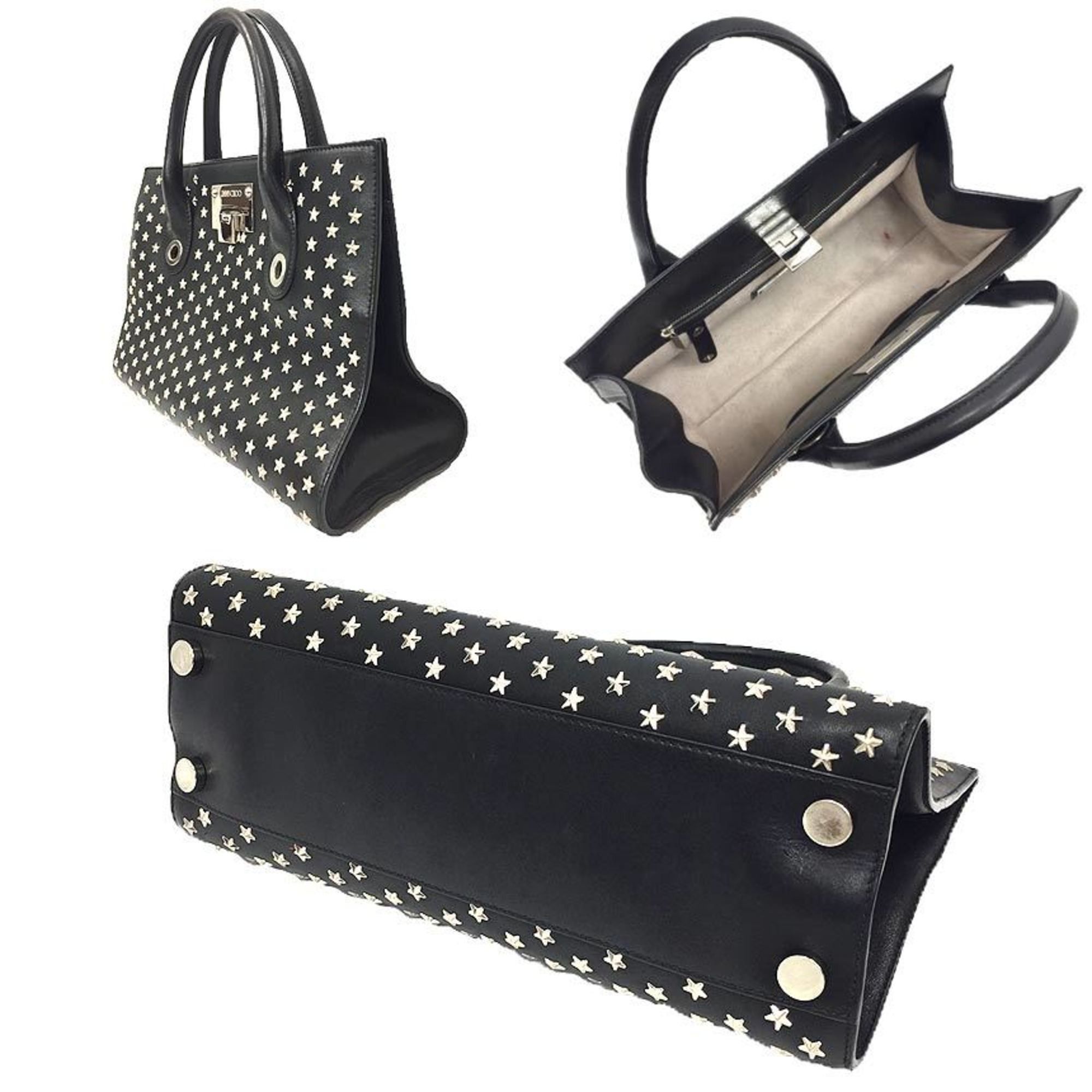 Jimmy Choo JIMMY CHOO Riley tote bag in black with star studs. This Jimmy Choo is perfect for women. Size ONE SIZE - 2 Thumbnail