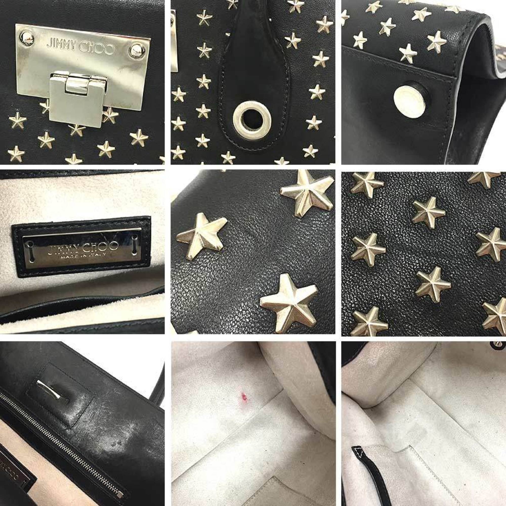 Jimmy Choo JIMMY CHOO Riley tote bag in black with star studs. This Jimmy Choo is perfect for women. Size ONE SIZE - 3 Thumbnail