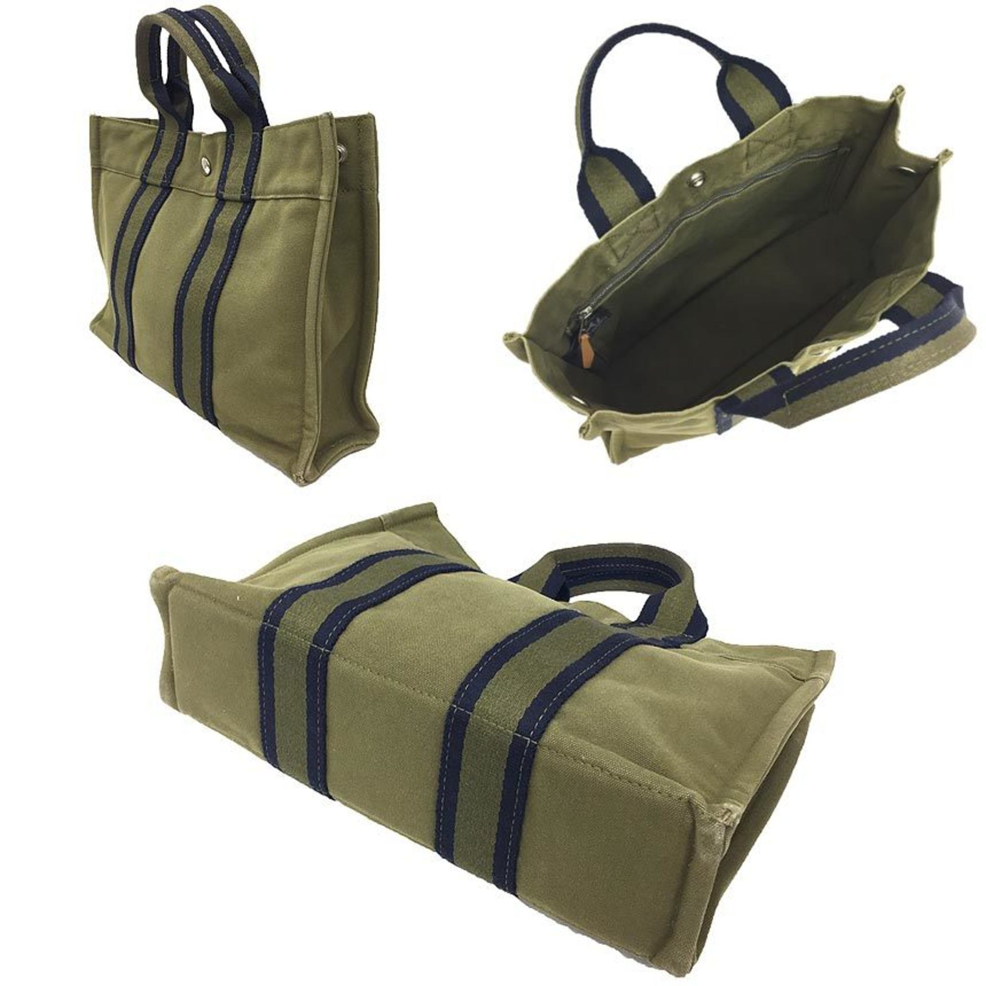 Hermes HERMES Foul Tote PM Bag, Hand Tote, Khaki. Size ONE SIZE - 2 Thumbnail