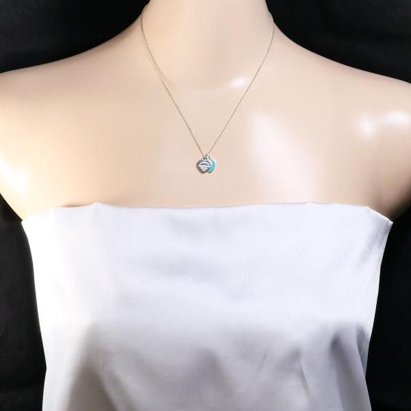 Tiffany & Co. Tiffany & Co. Tiffany Return to Mini Double 925 Silver Enamel Necklace Metal Necklace Size ONE SIZE - 3 Thumbnail