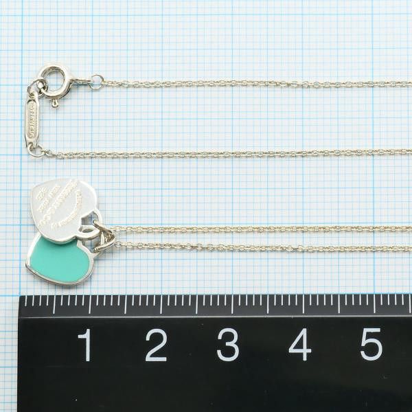Tiffany & Co. Tiffany & Co. Tiffany Return to Mini Double 925 Silver Enamel Necklace Metal Necklace Size ONE SIZE - 5 Thumbnail