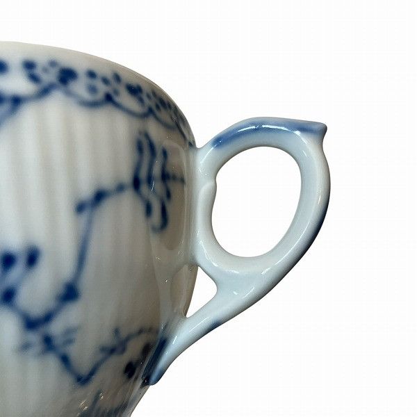 Other Other Royal Copenhagen Blue Fluted Half Lace Teacup Saucer Set Ceramic Other Size ONE SIZE - 9 Thumbnail