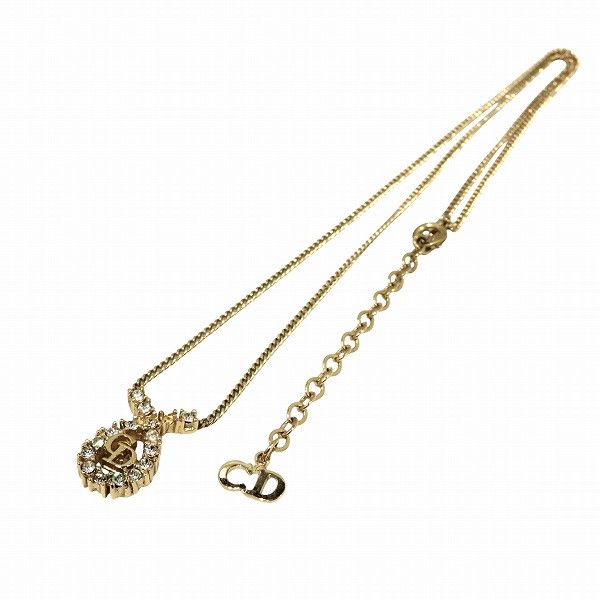 Dior Dior Dior Ribbon Pendant Necklace Metal Necklace Size ONE SIZE - 3 Thumbnail