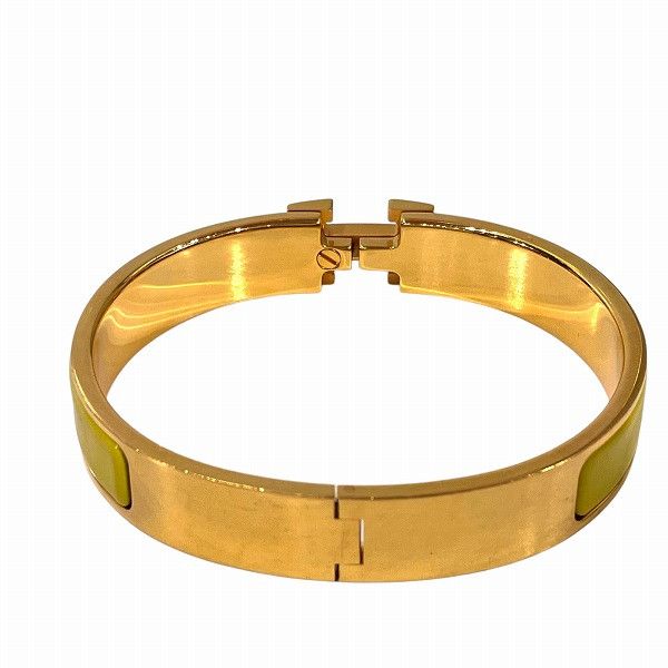 Hermes Hermes Hermes H Click Bangle Metal Bangle Size ONE SIZE - 4 Thumbnail