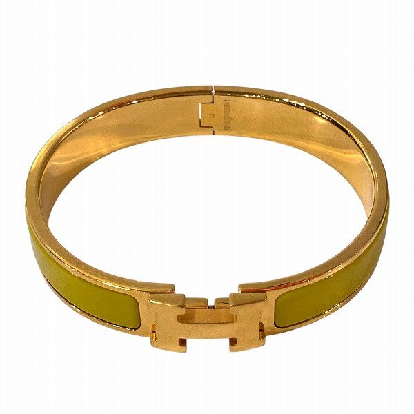 Hermes Hermes Hermes H Click Bangle Metal Bangle Size ONE SIZE - 3 Thumbnail