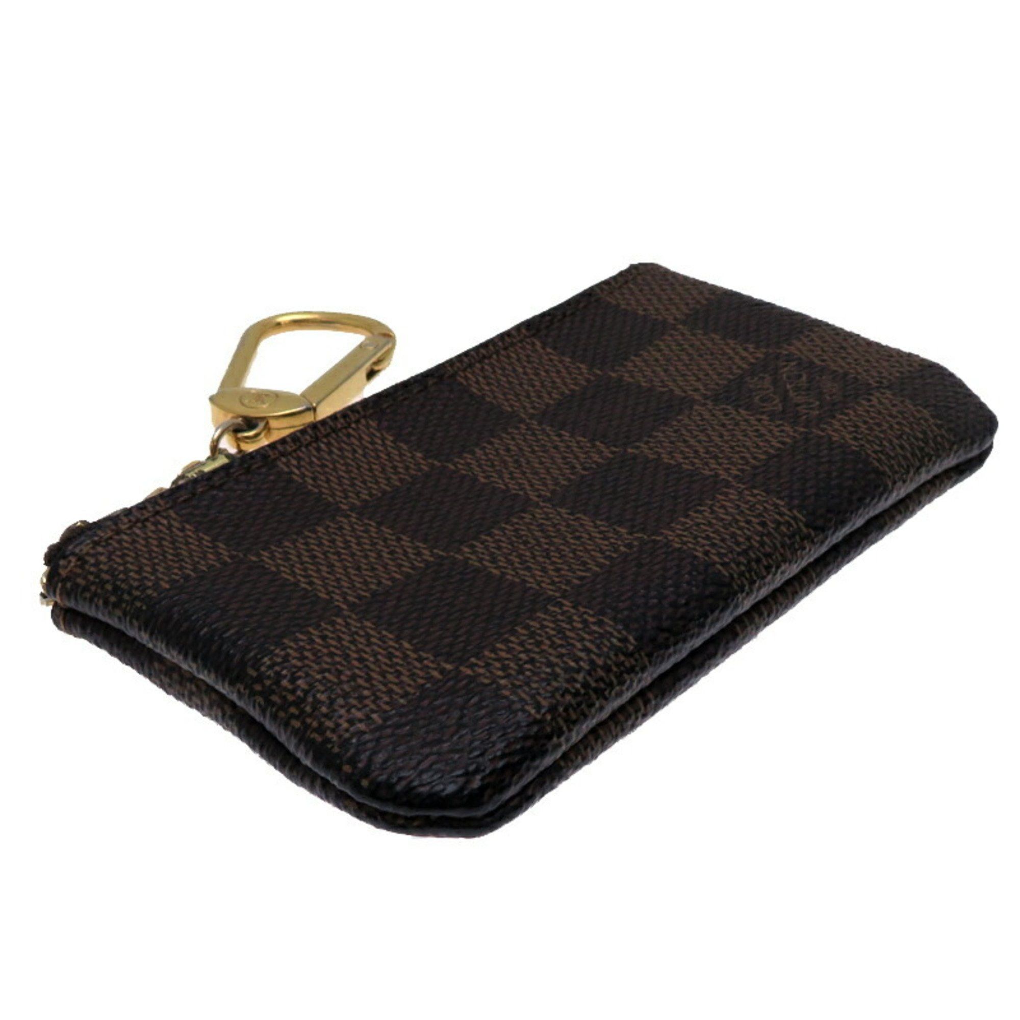 Louis Vuitton Louis Vuitton Damier Pochette Cle Key Case for Men and Women, N62658, Brown Size ONE SIZE - 4 Thumbnail