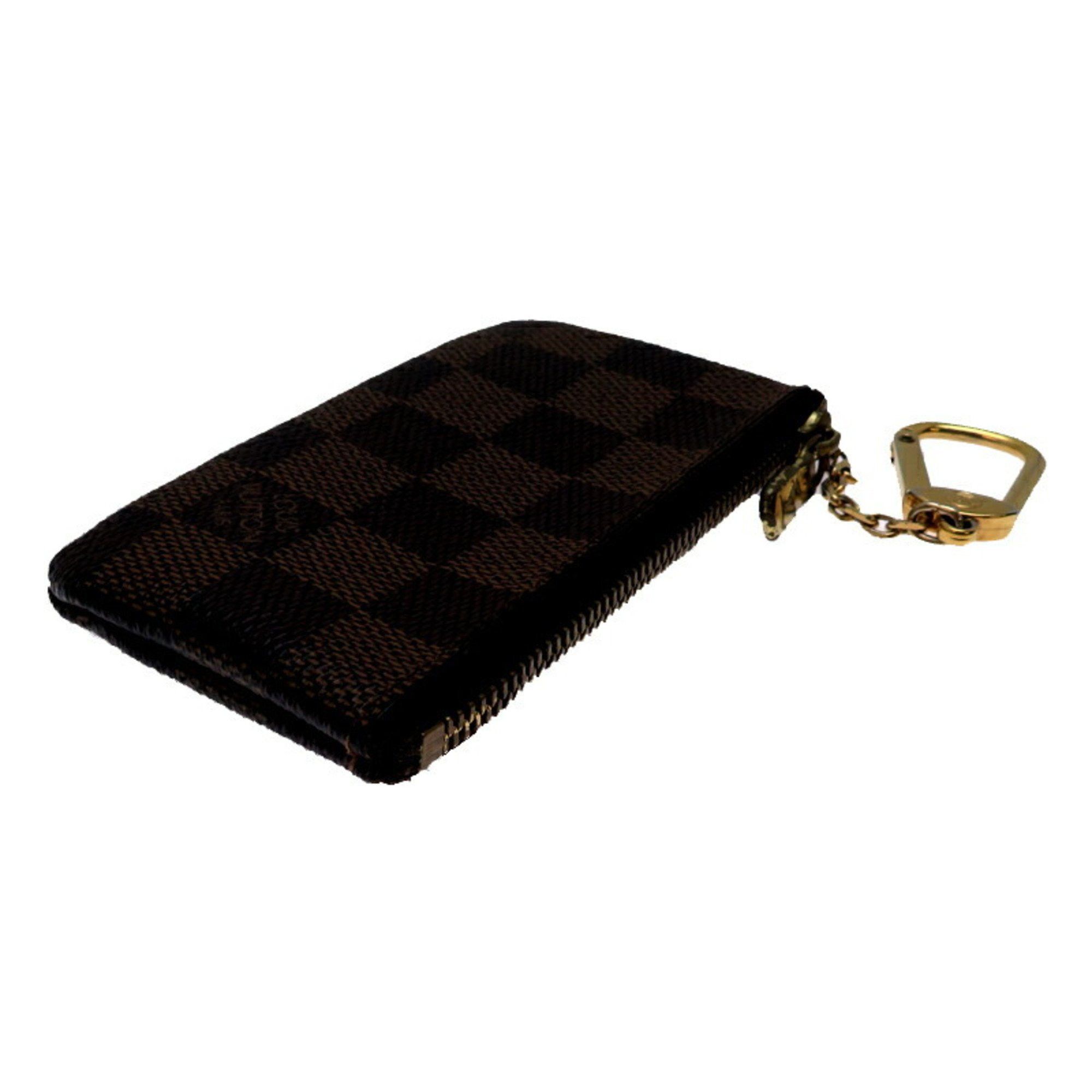 Louis Vuitton Louis Vuitton Damier Pochette Cle Key Case for Men and Women, N62658, Brown Size ONE SIZE - 3 Thumbnail