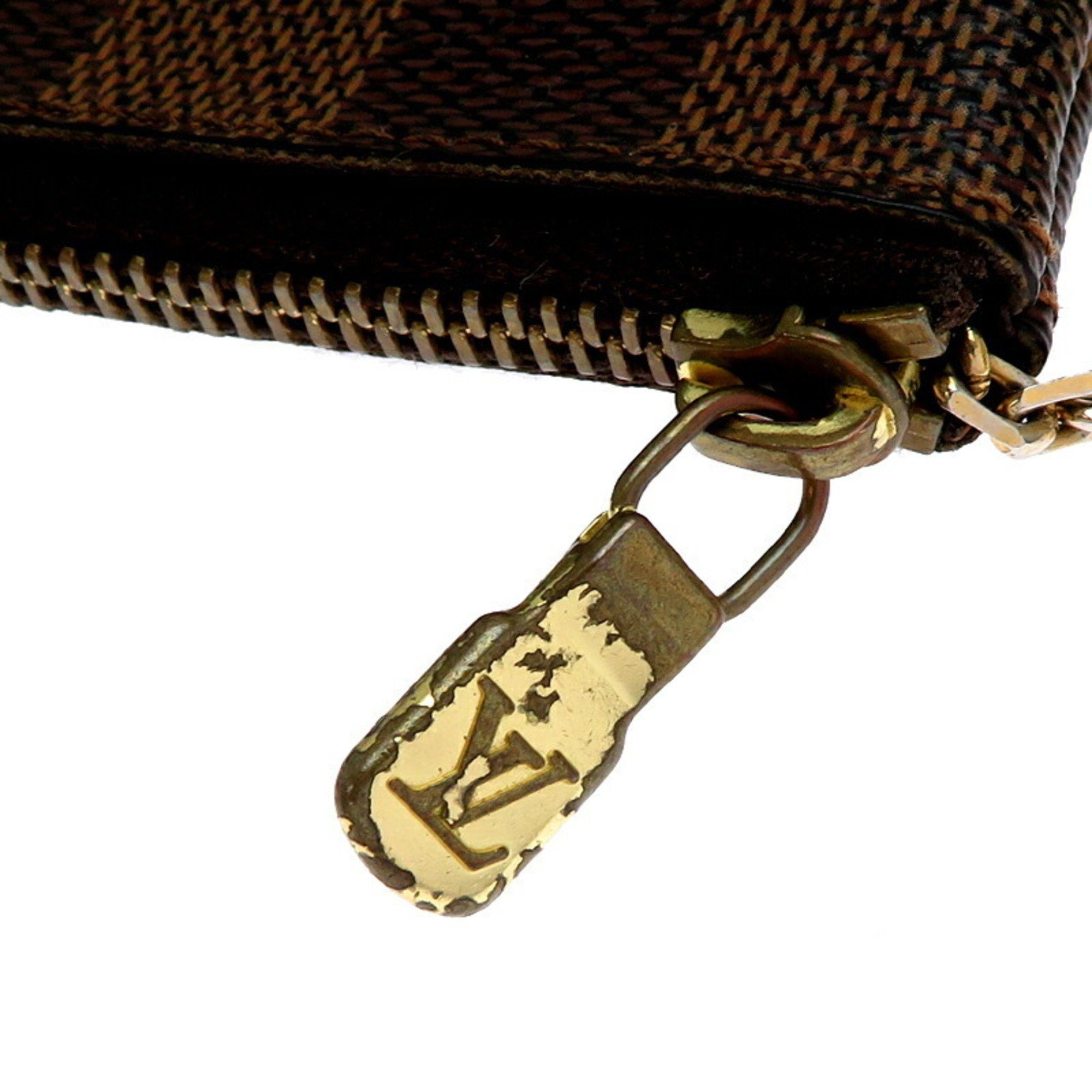 Louis Vuitton Louis Vuitton Damier Pochette Cle Key Case for Men and Women, N62658, Brown Size ONE SIZE - 7 Thumbnail