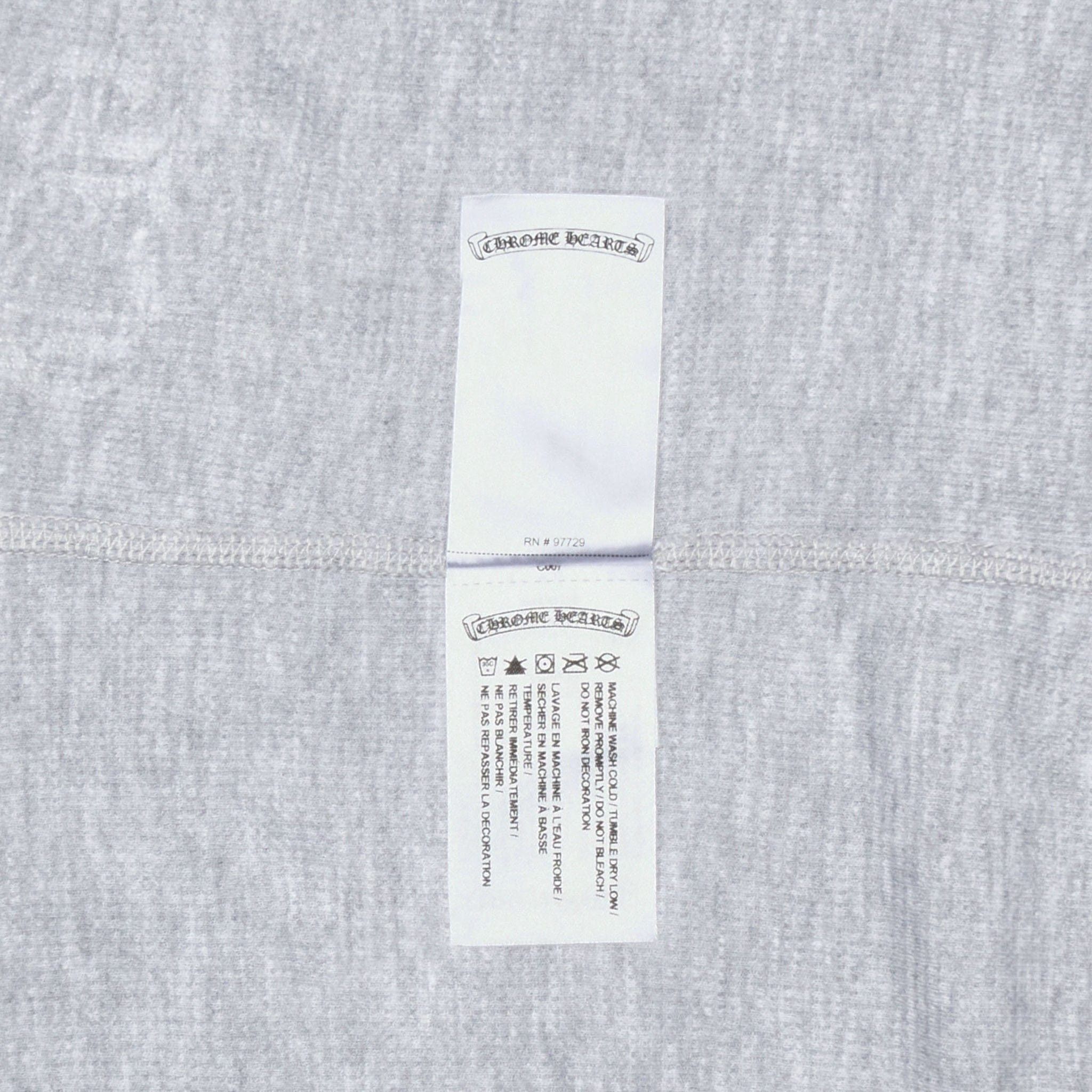 Chrome Hearts Horseshoe Floral Logo Thermal Long Sleeve Shirt Grey Black Size US XXL / EU 58 / 5 - 5 Thumbnail