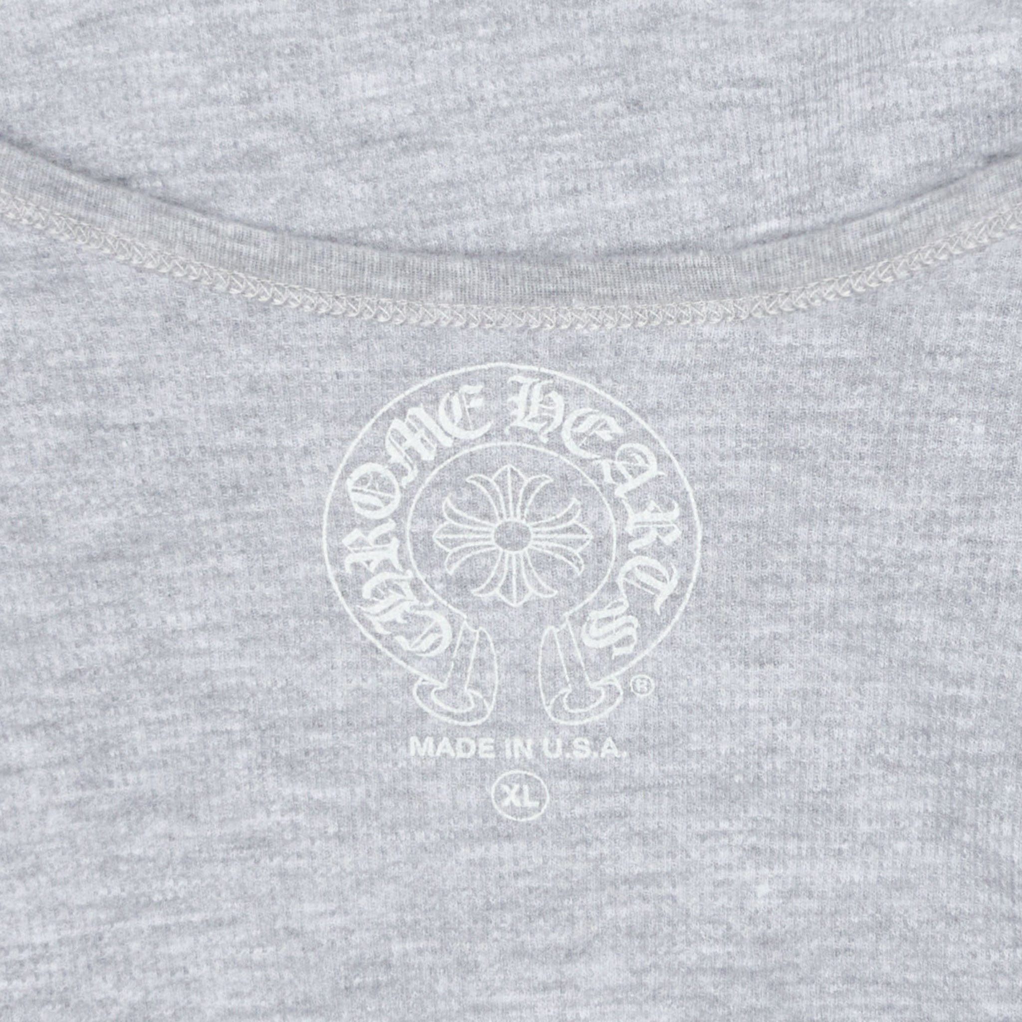 Chrome Hearts Horseshoe Floral Logo Thermal Long Sleeve Shirt Grey Black Size US XXL / EU 58 / 5 - 4 Thumbnail