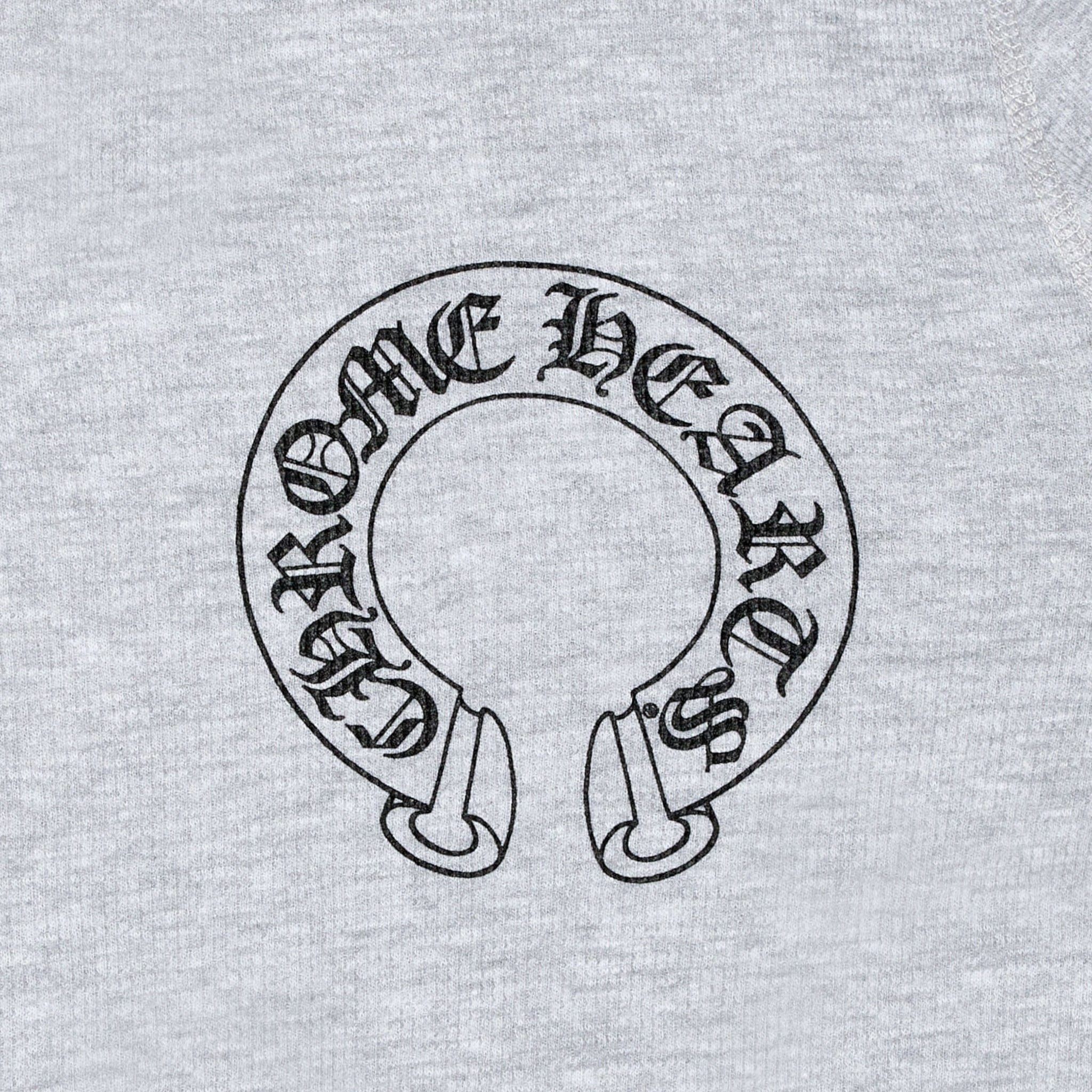 Chrome Hearts Horseshoe Floral Logo Thermal Long Sleeve Shirt Grey Black Size US XXL / EU 58 / 5 - 3 Thumbnail