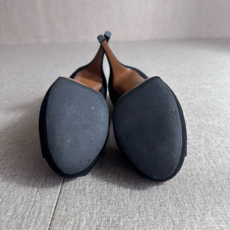 Gucci Gucci Black Peep-Toe High Heels 0079 Size US 5 / EU 37 - 4 Thumbnail