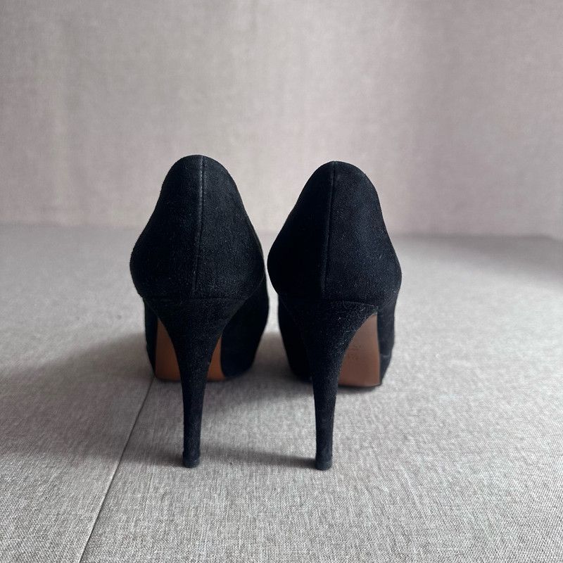 Gucci Gucci Black Peep-Toe High Heels 0079 Size US 5 / EU 37 - 3 Thumbnail