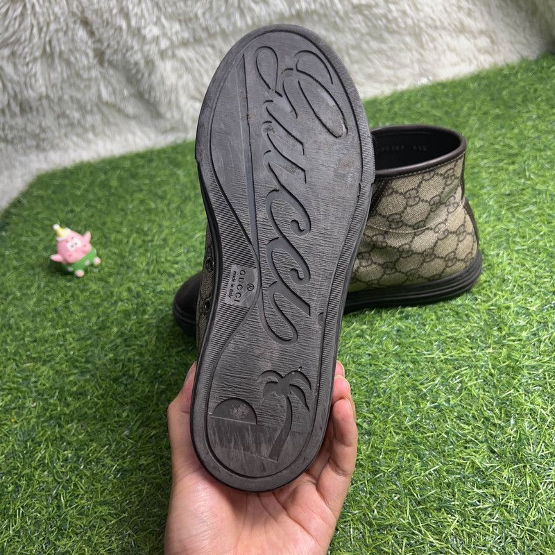 Gucci Gucci Monogram High-Top Sneakers 0079 Size US 8.5 / EU 41-42 - 9 Thumbnail