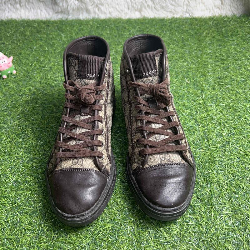 Gucci Gucci Monogram High-Top Sneakers 0079 Size US 8.5 / EU 41-42 - 2 Thumbnail