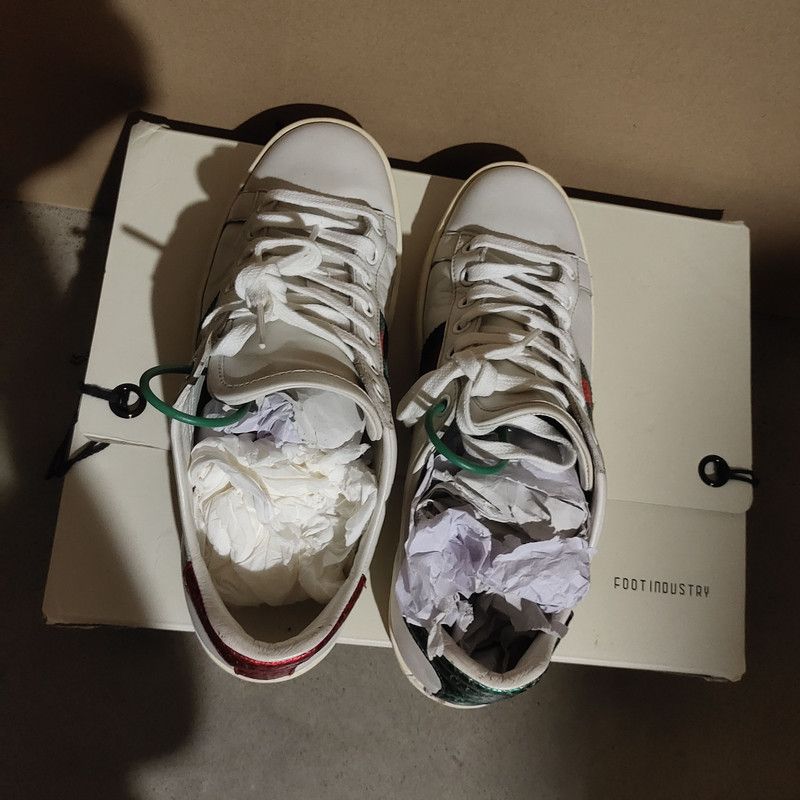Gucci Gucci Ace Leather Fashion Sneakers for Men 0079 Size US 10 / EU 43 - 7 Thumbnail