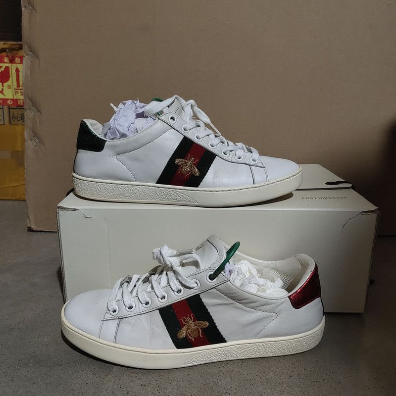 Gucci Gucci Ace Leather Fashion Sneakers for Men 0079 Size US 10 / EU 43 - 3 Thumbnail