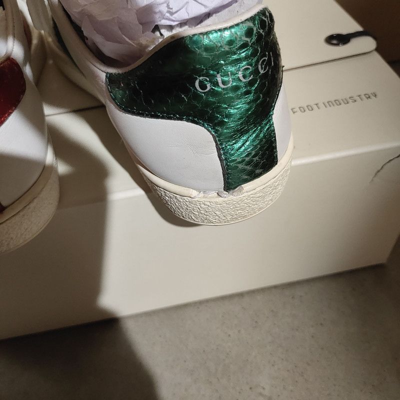 Gucci Gucci Ace Leather Fashion Sneakers for Men 0079 Size US 10 / EU 43 - 9 Thumbnail