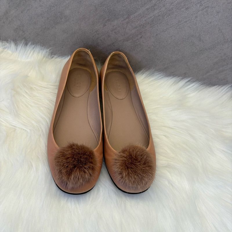 Gucci GUCCI Brown Flat Casual Shoes for Women 0079 Size US 5 / IT 35 - 2 Thumbnail