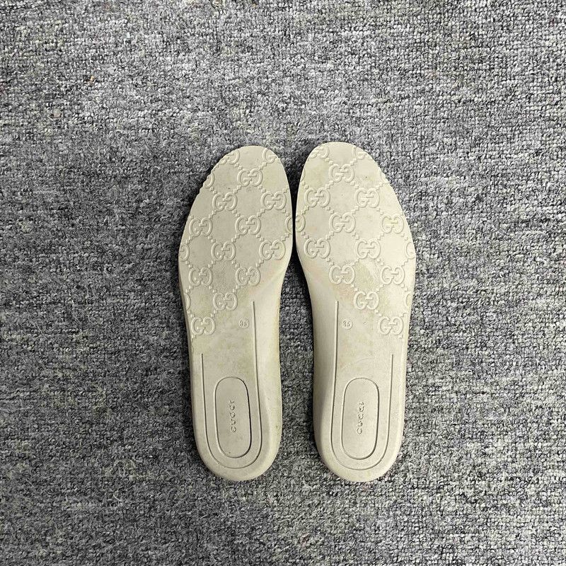 Gucci Gucci ACE Leather Embroidered Sneakers for Women 0079 Size US 4.5 / IT 34.5 - 14 Thumbnail