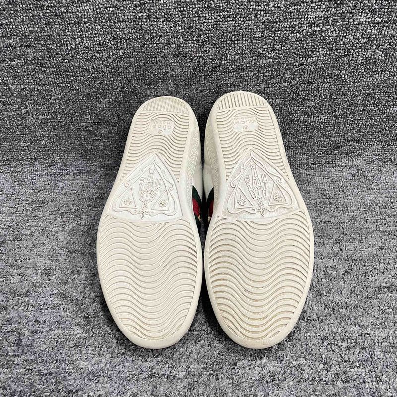 Gucci Gucci ACE Leather Embroidered Sneakers for Women 0079 Size US 4.5 / IT 34.5 - 4 Thumbnail