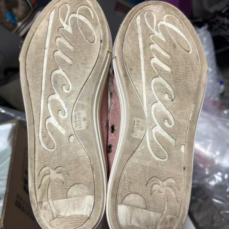 Gucci Gucci Pink Casual Sneakers for Women 0079 Size US 6 / IT 36 - 4 Thumbnail