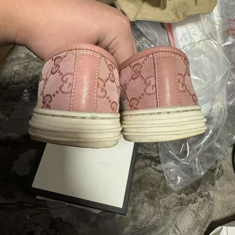 Gucci Gucci Pink Casual Sneakers for Women 0079 Size US 6 / IT 36 - 3 Thumbnail