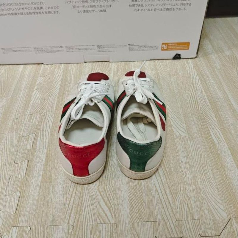 Gucci Gucci White ACE Sport Fashion Sneakers for Women 0079 Size US 4.5 / IT 34.5 - 3 Thumbnail