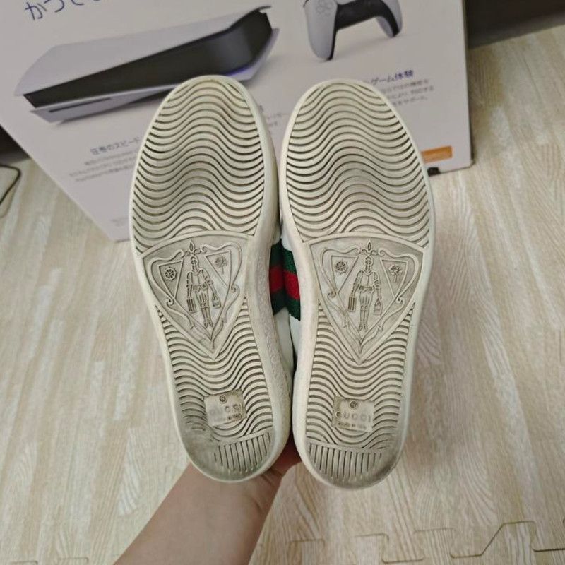 Gucci Gucci White ACE Sport Fashion Sneakers for Women 0079 Size US 4.5 / IT 34.5 - 4 Thumbnail