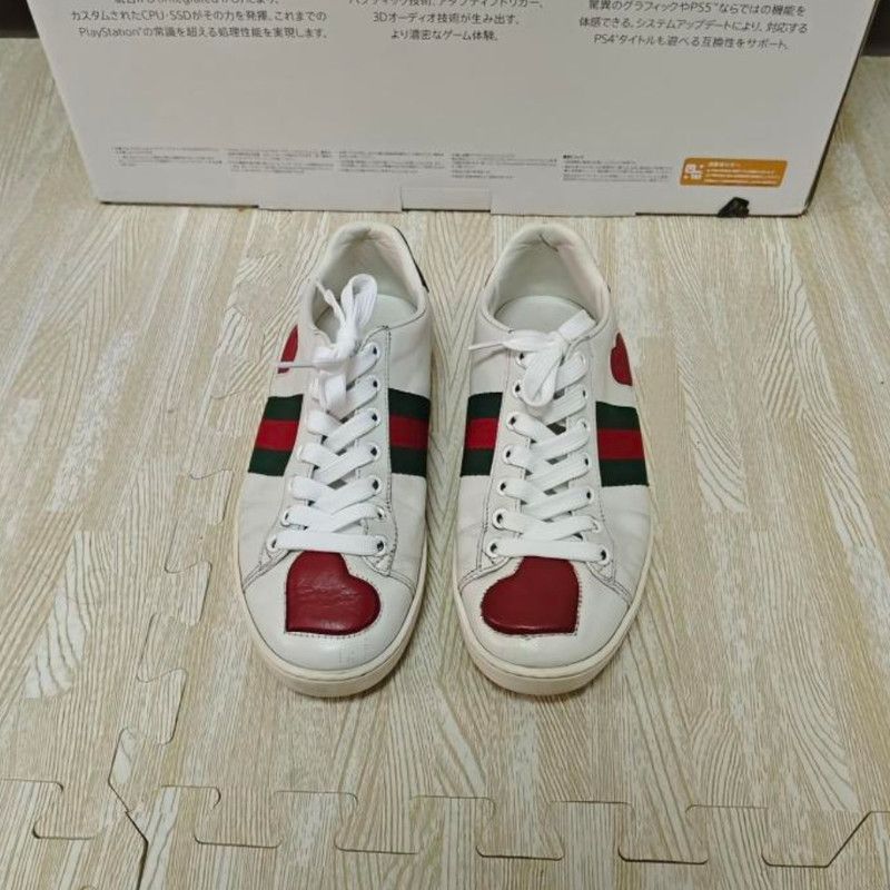 Gucci Gucci White ACE Sport Fashion Sneakers for Women 0079 Size US 4.5 / IT 34.5 - 2 Thumbnail