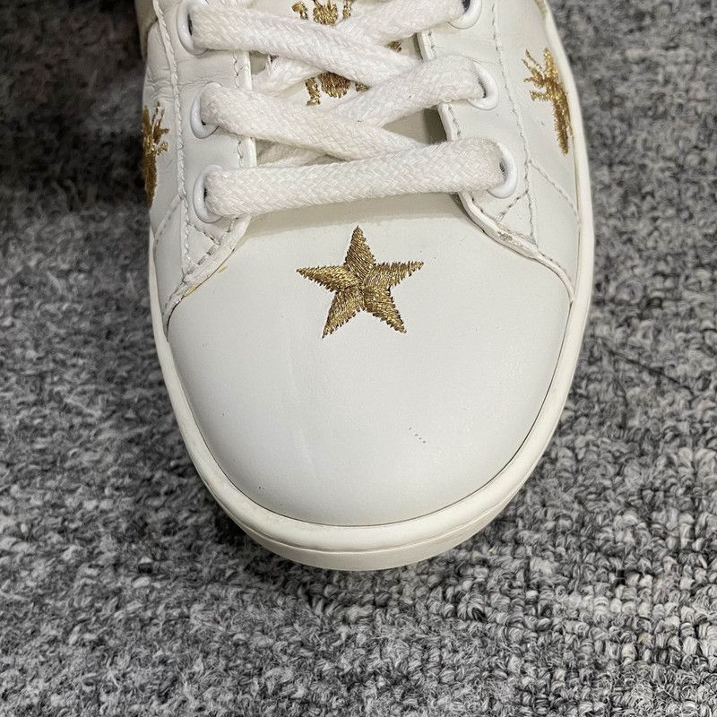 Gucci Gucci Ace Bee and Star Low-Top Sneakers 0079 Size US 8 / IT 38 - 8 Thumbnail