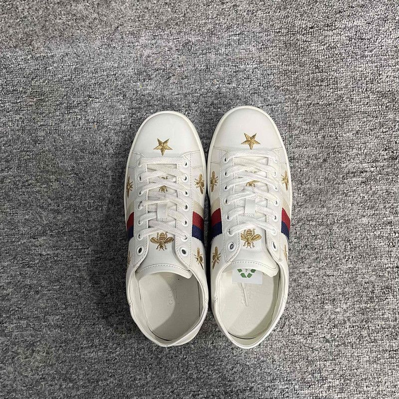 Gucci Gucci Ace Bee and Star Low-Top Sneakers 0079 Size US 8 / IT 38 - 12 Thumbnail