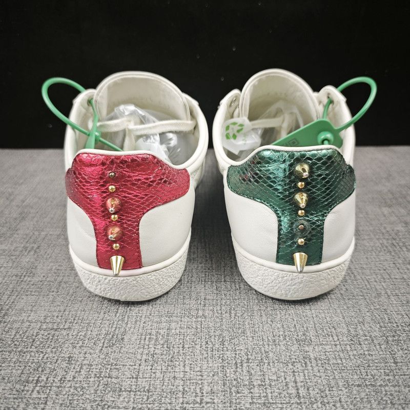 Gucci Gucci ACE Studded Leather Sneakers for Women 0079 Size US 7.5 / IT 37.5 - 3 Thumbnail